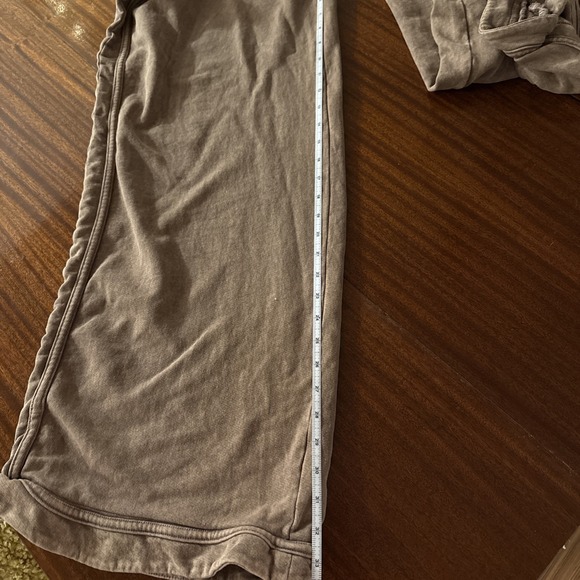 Three Bird Nest XL So Comfy Wide Leg Pants Light Cocoa Full Length French Terry - Picture 8 of 9